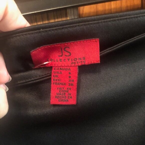 JS Collection Black Skirt size 6P - Picture 4 of 4